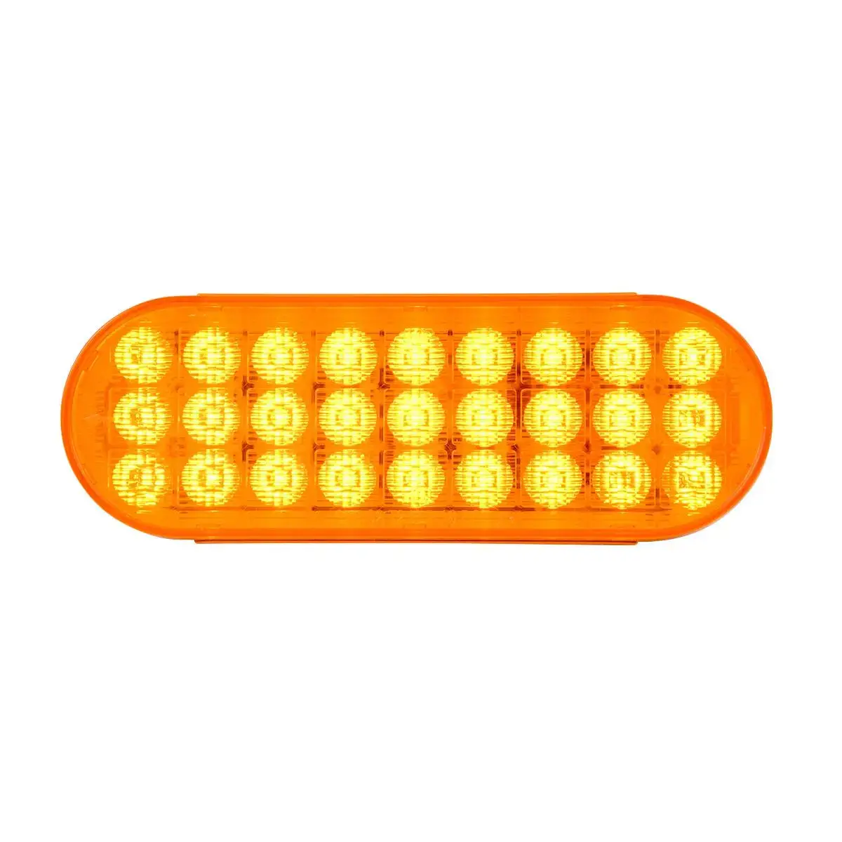 74860 Oval Smart Dynamic Amber/Amber 27 Led Sequential Sealed Light 1