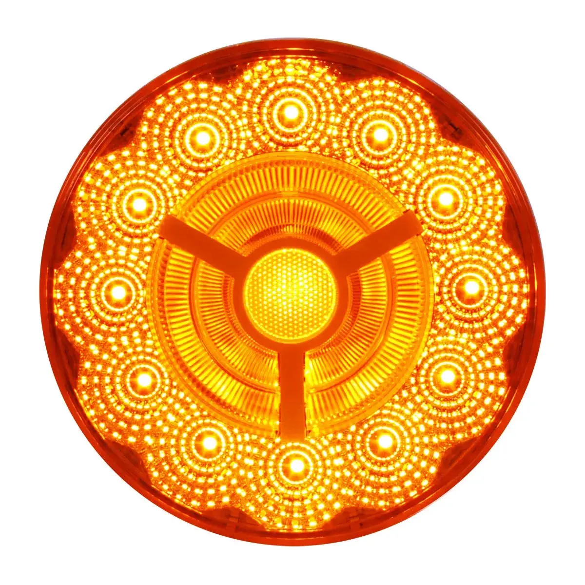 4" Prime Spyder Amber/Amber 17 Led Sealed Light 1