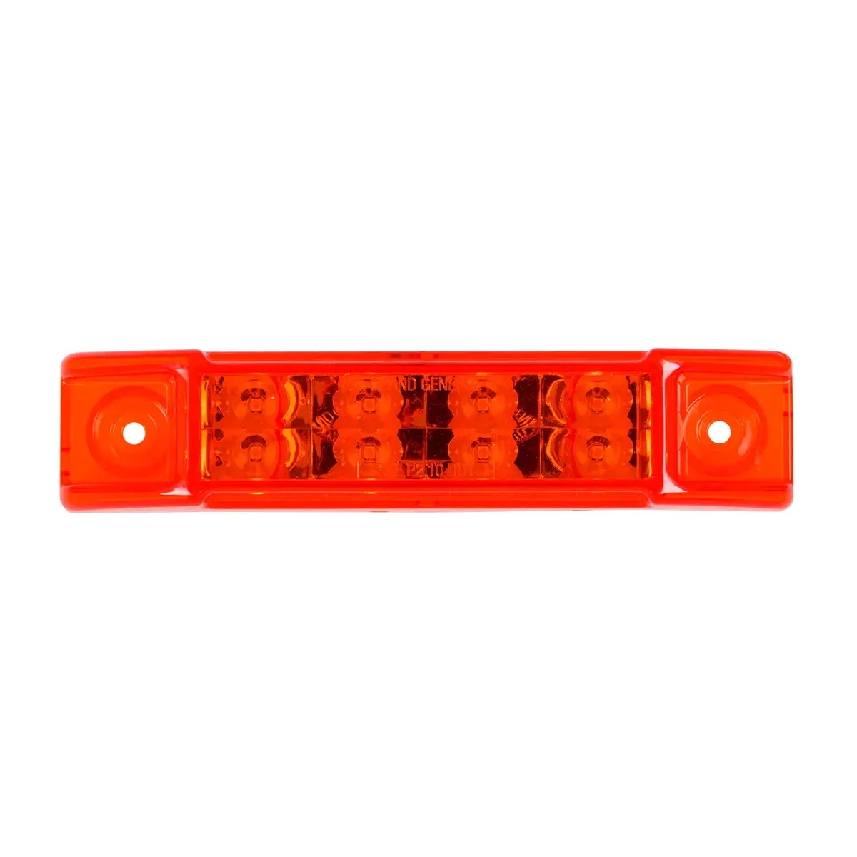 6"L Rect. Pearl Red/Red 8 Led Light, High/Low 3 Wires 1