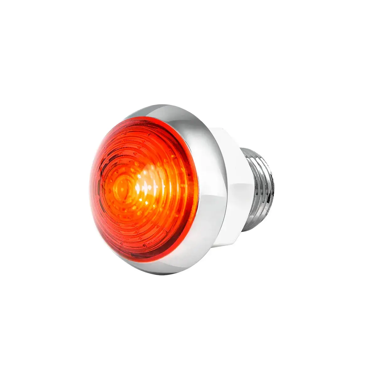 75341 1-1/4" Red/Red Classic 1Led Dual Fun. Light W/ Cr. Housing 1