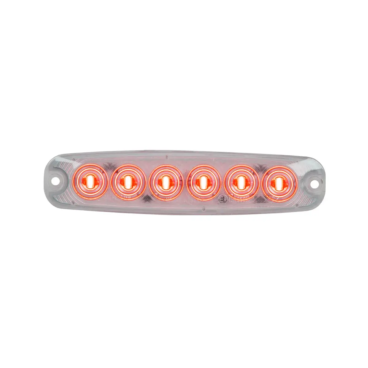 75863 Ultra Thin Led Light, Red/Clear 1