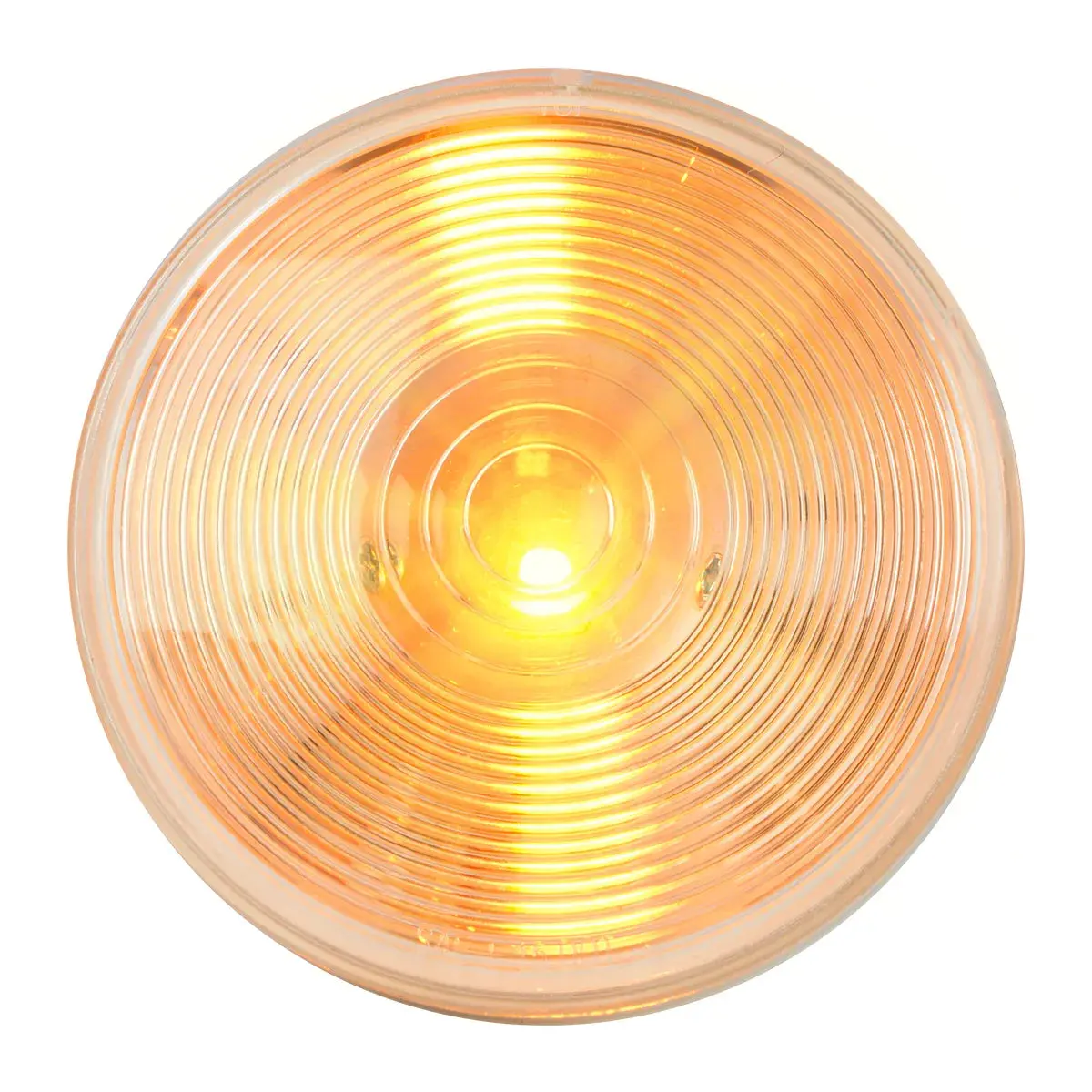 75921 One Led Series 4" Single Led Light, Amber/Clear 1