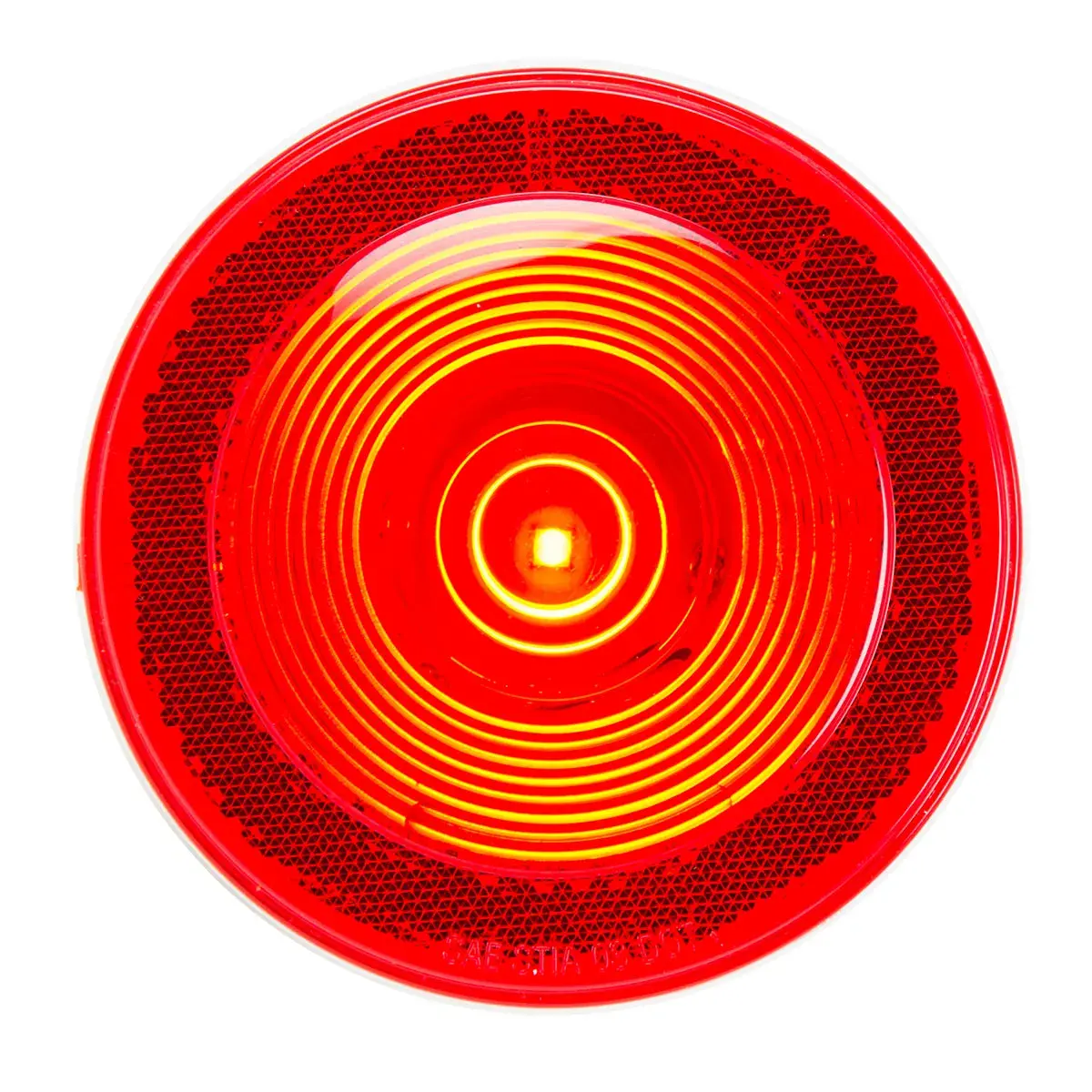 75925 Reflective Series 4" Led Light With Reflective Ring Lens, Red 1