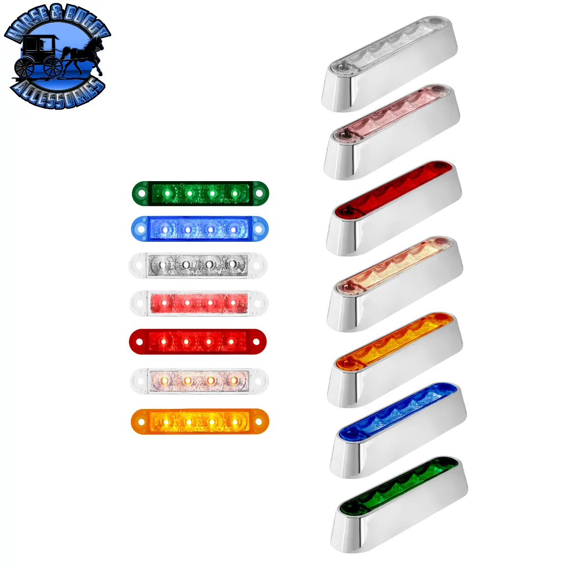 3-1/2" Marker & Turn Led Light (Choose A Color) 1