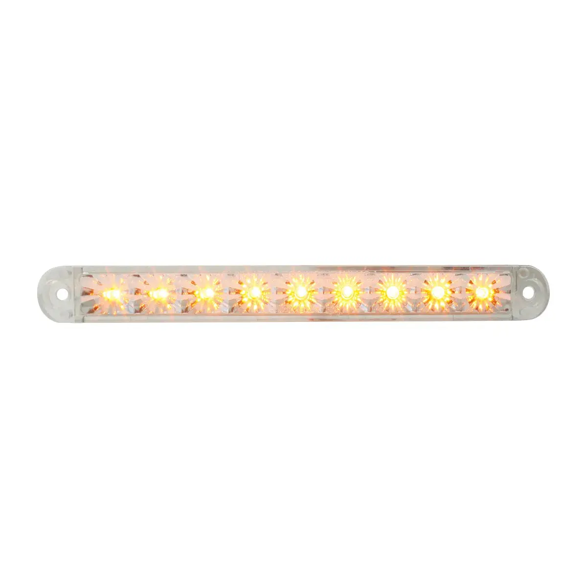 76141 Spyder Series 6-1/2" Dual Function Led Light Bar, Amber/Clear 1