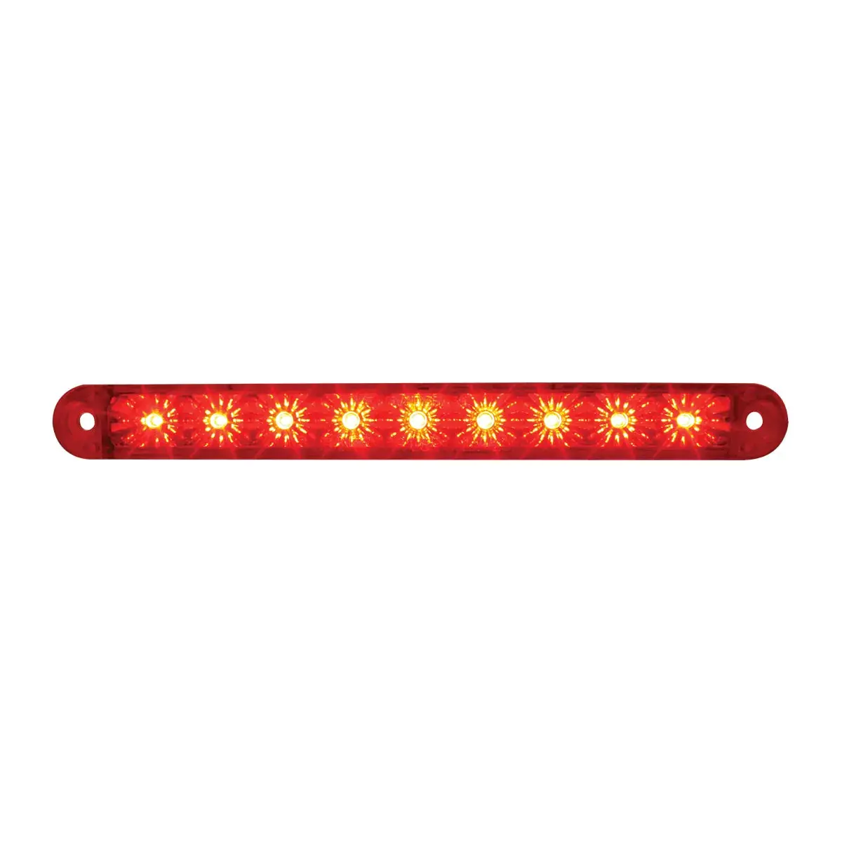 76142 Spyder Series 6-1/2" Dual Function Led Light Bar, Red 1