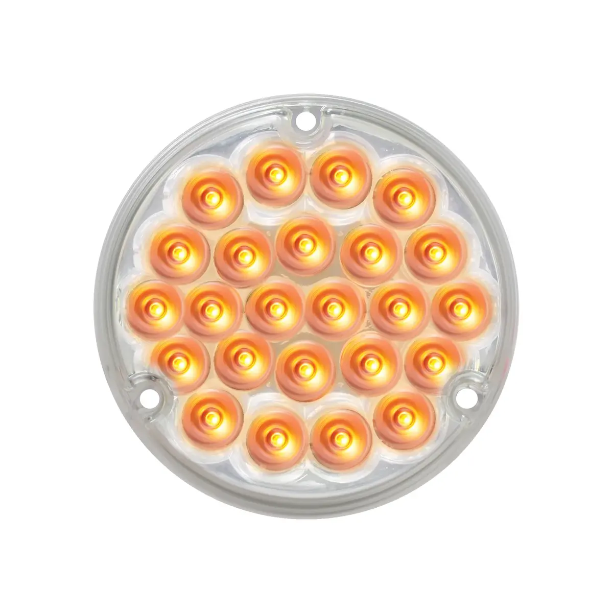 76151 Pearl Series 4" Sleeper Led Light With #1156 Plug, Amber/Clear 1