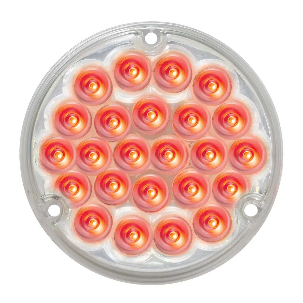 76153 Pearl Series 4" Sleeper Led Light With #1156 Plug, Red/Clear 1