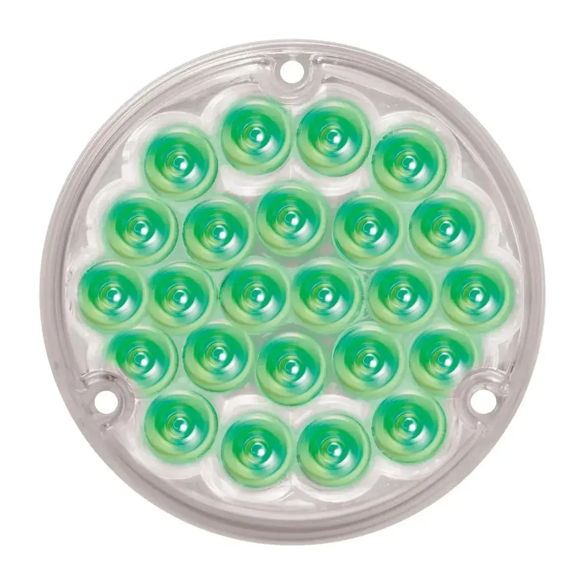 76158 Pearl Series 4" Sleeper Led Light With #1156 Plug, Green/Clear 1