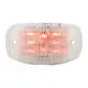 76253 Red/Clear Rectangular Camel Back Wide Angle Led Light 1