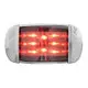 76257 Rect. Red/Clear Wide Angle 14Led Marker Light W/Cr. Bezel 1
