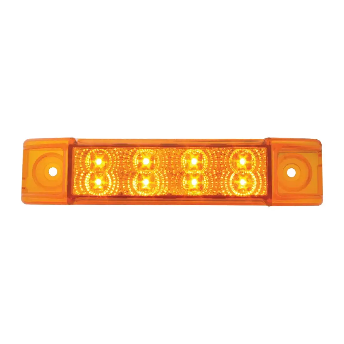 6"L Rect. Spyder Amber/Clear 8-Led Marker/Clearance Light 1