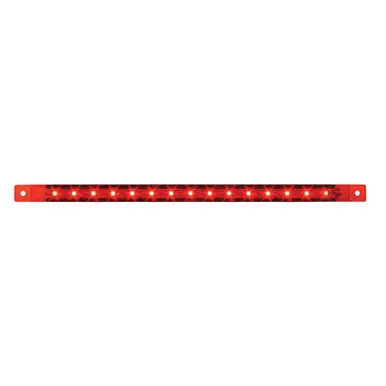 76315 Ultra Thin Led Light Bar 12" L Red/Red 1
