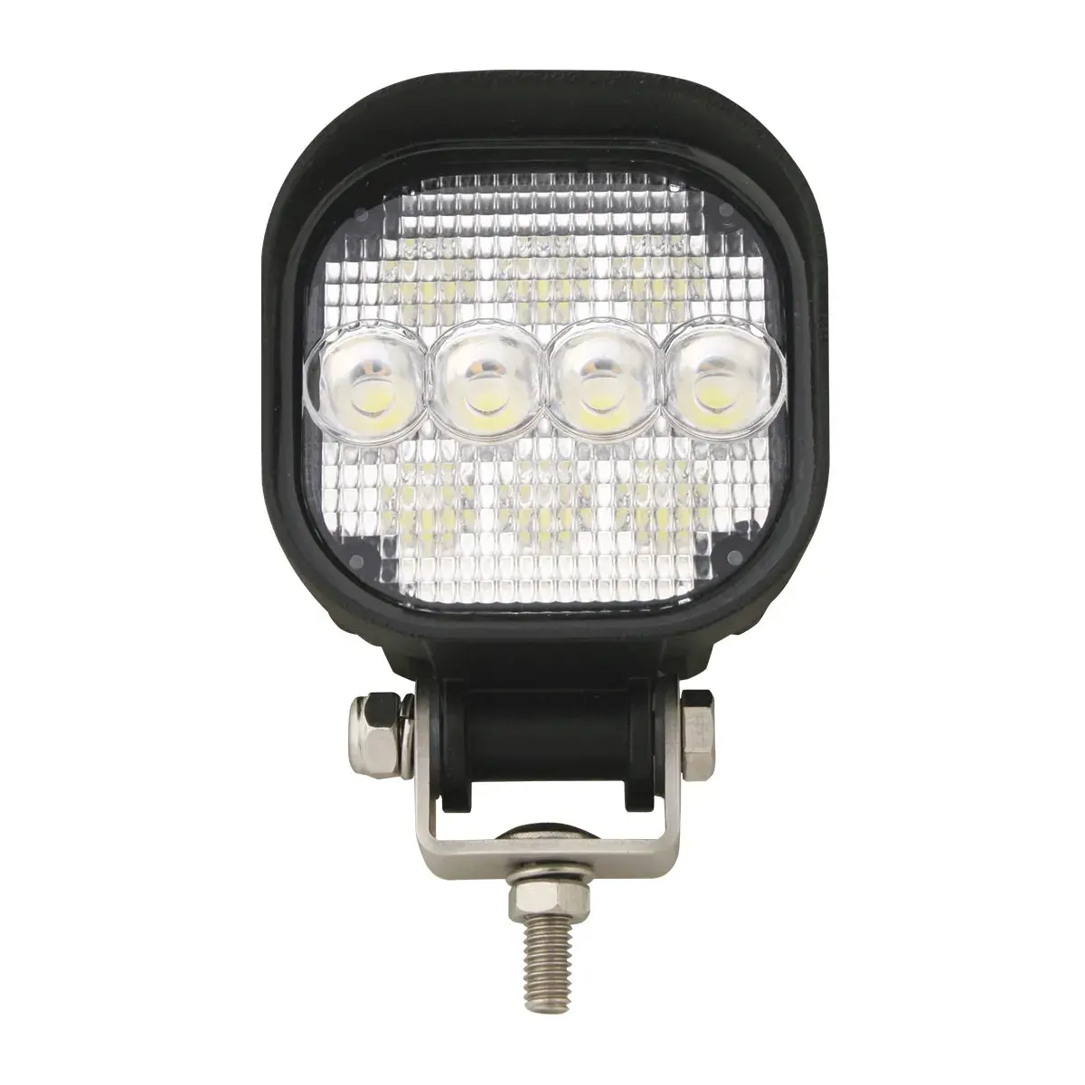3.5" Square 10-Led Work Light, Black Housing W/ Visor, 9~36V 1