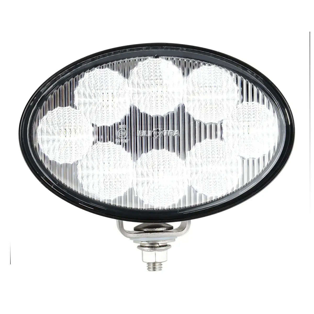 6" Oval Heavy Duty 8 Led Flood Work Light W/ Plug, 12~36V 1