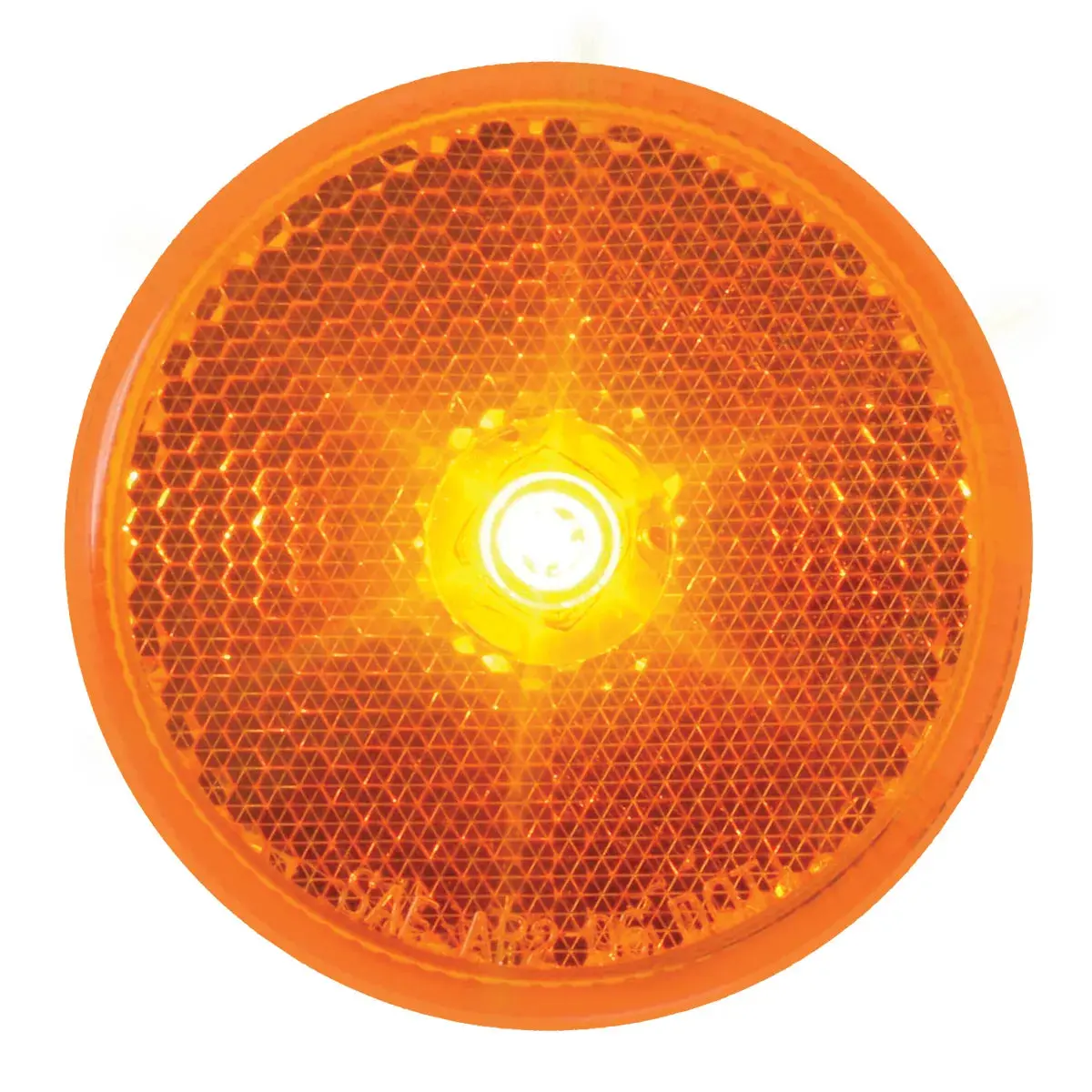 76425 2.5" Amber 1 Led Marker Light W/Grommet & Pigtail 1
