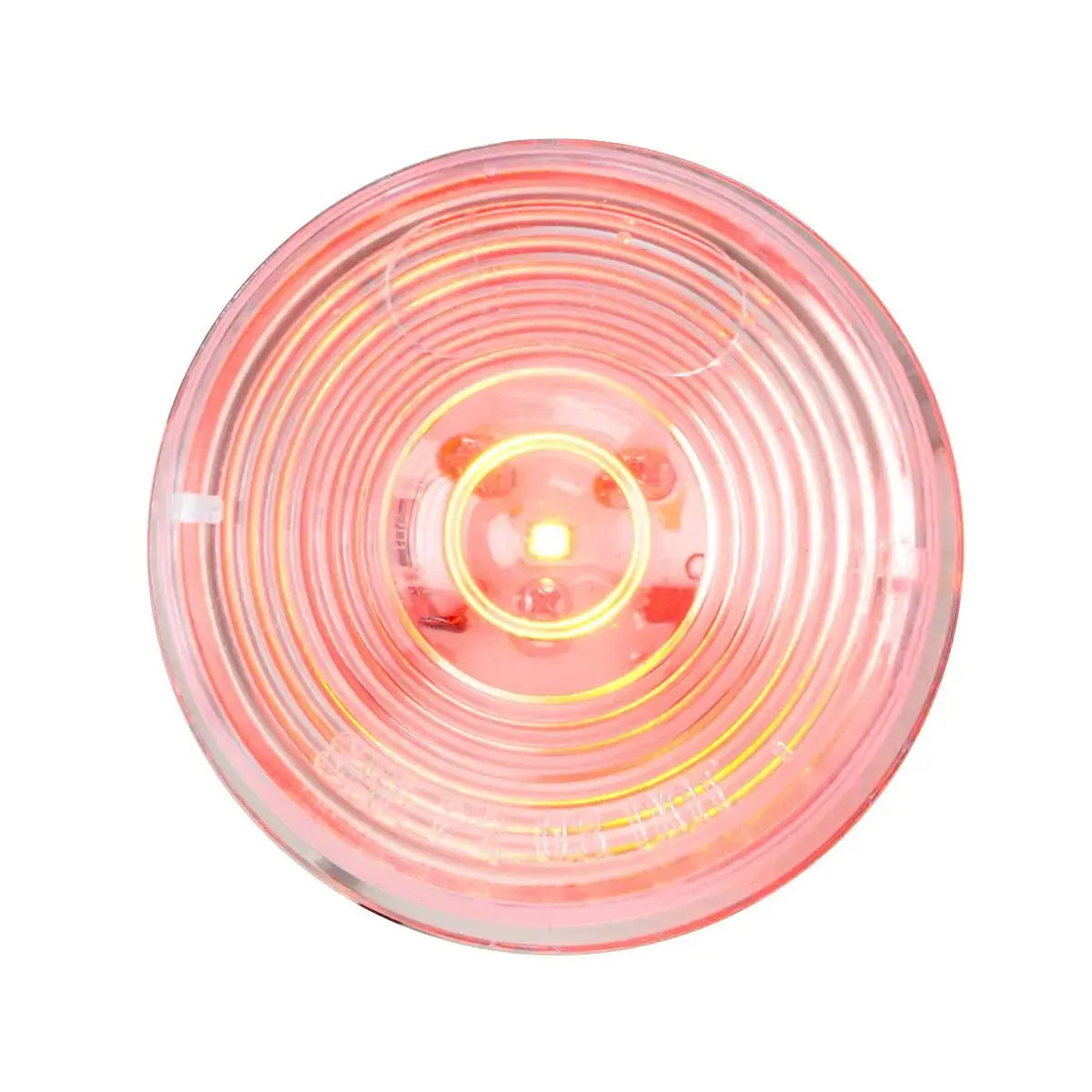 76433 2" Red/Clear 1 Led Marker Sealed Light 1