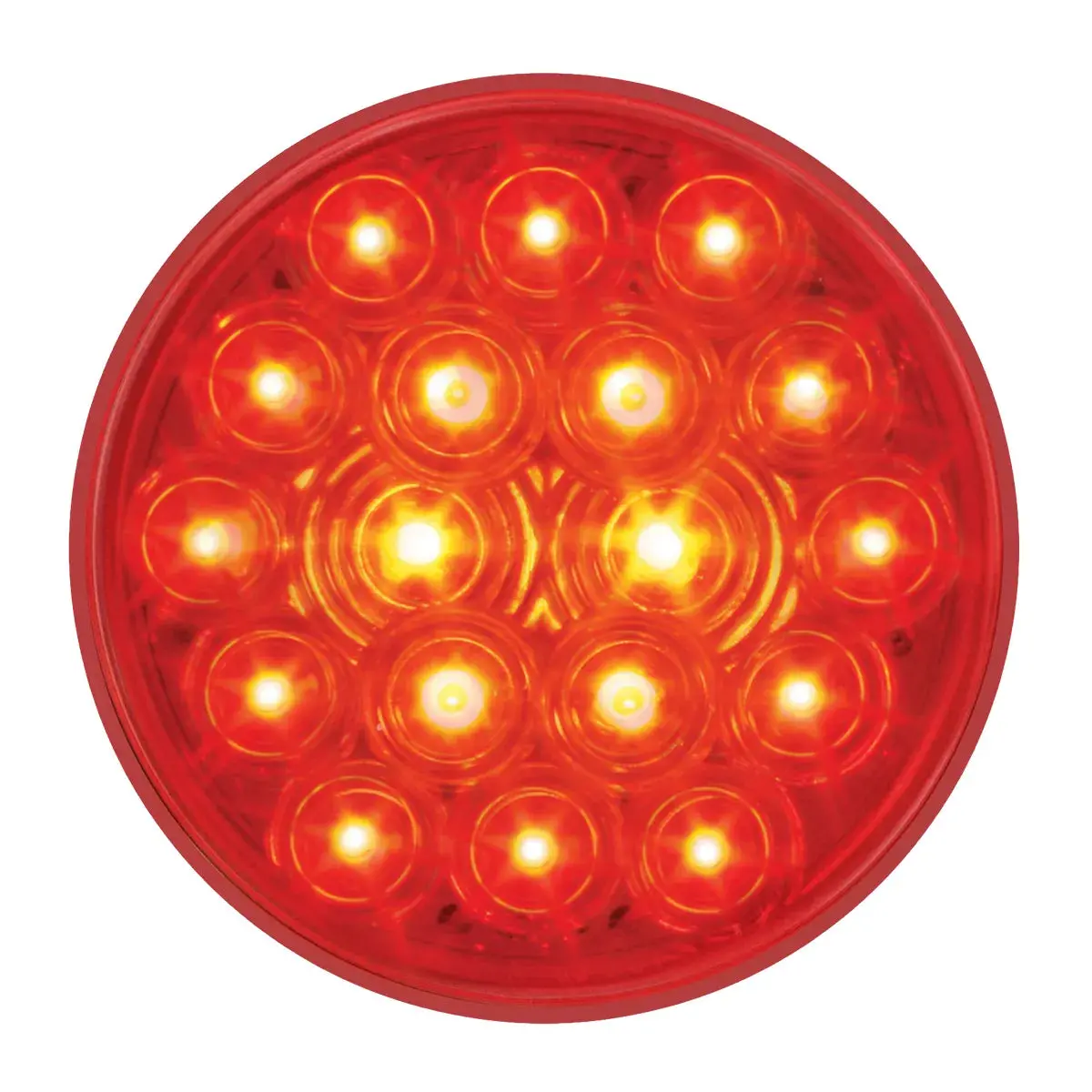 4" Fleet Red/Red 18 Led Sealed Light 1