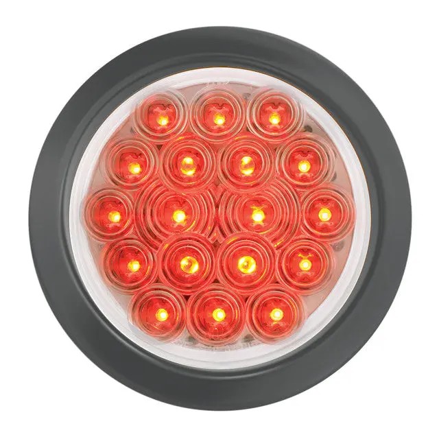76458 Fleet Series 4" Led Light, Red/Clear 1