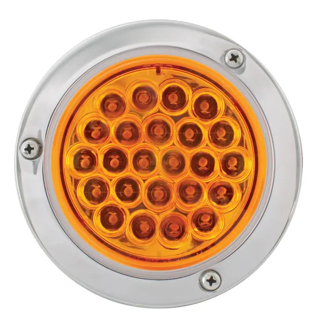 76490 Pearl Series Continuous 4" Led Strobe Light, Amber 1