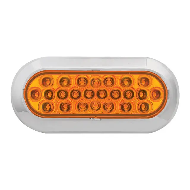 76510 Pearl Series Continuous Oval Led Strobe Light, Amber 1