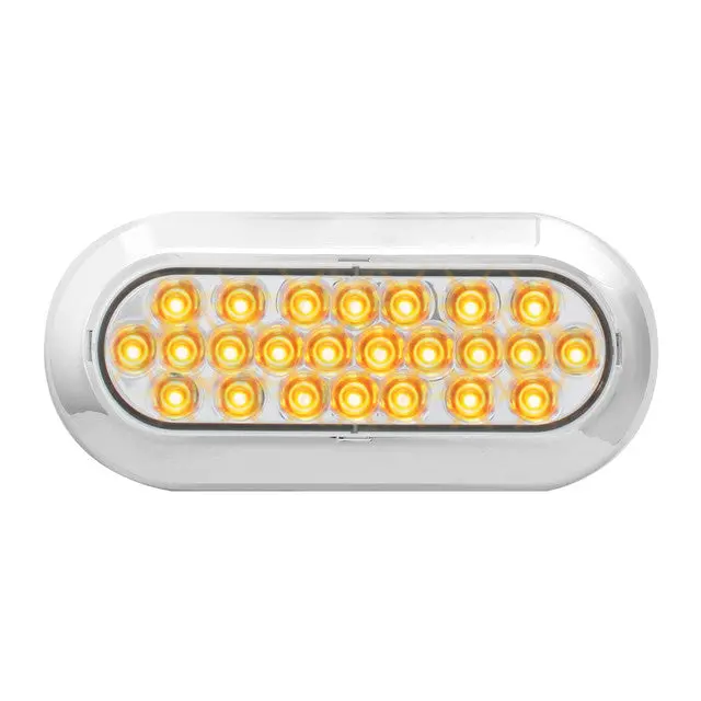 76516 Pearl Series Continuous Oval Led Strobe Light, Amber/Clear 1