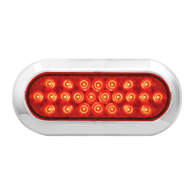 76517 Pearl Series Continuous Oval Led Strobe Light, Red 1