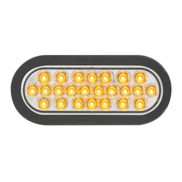 76521 Pearl Series Continuous Oval Led Strobe Light, Amber/Clear 1