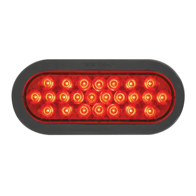 76522 Pearl Series Continuous Oval Led Strobe Light, Red 1