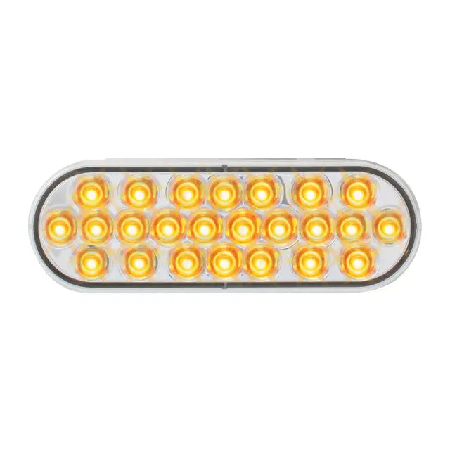 76526 Pearl Series Continuous Oval Led Strobe Light, Amber/Clear 1