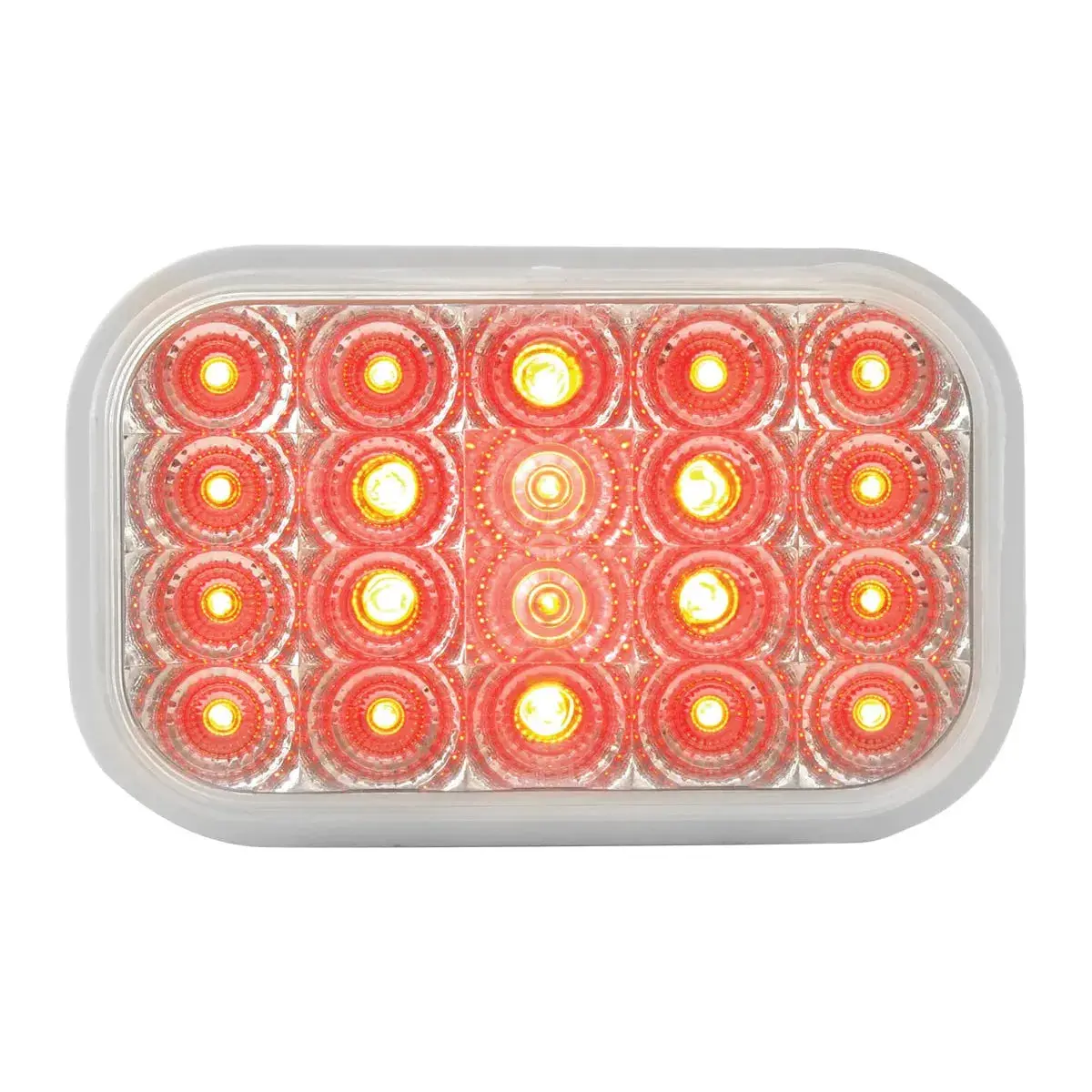 77014Bp Rectangular Spyder Led Light (Red/Clear) #77014Bp 1