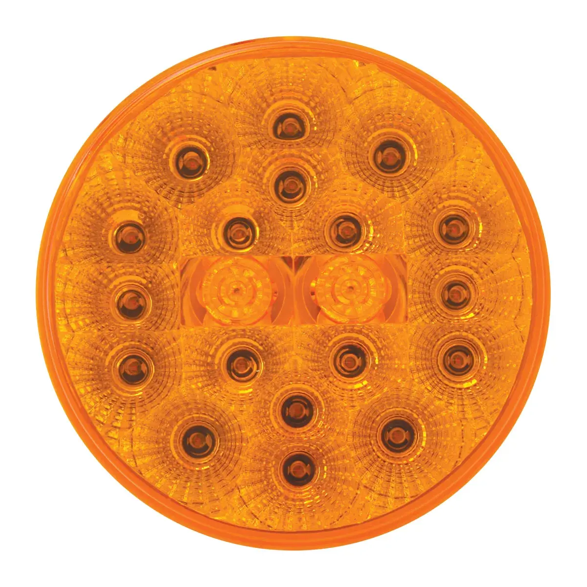 77090 4" Low Profile Spyder Amber 20-Led Light, Amber Lens 1