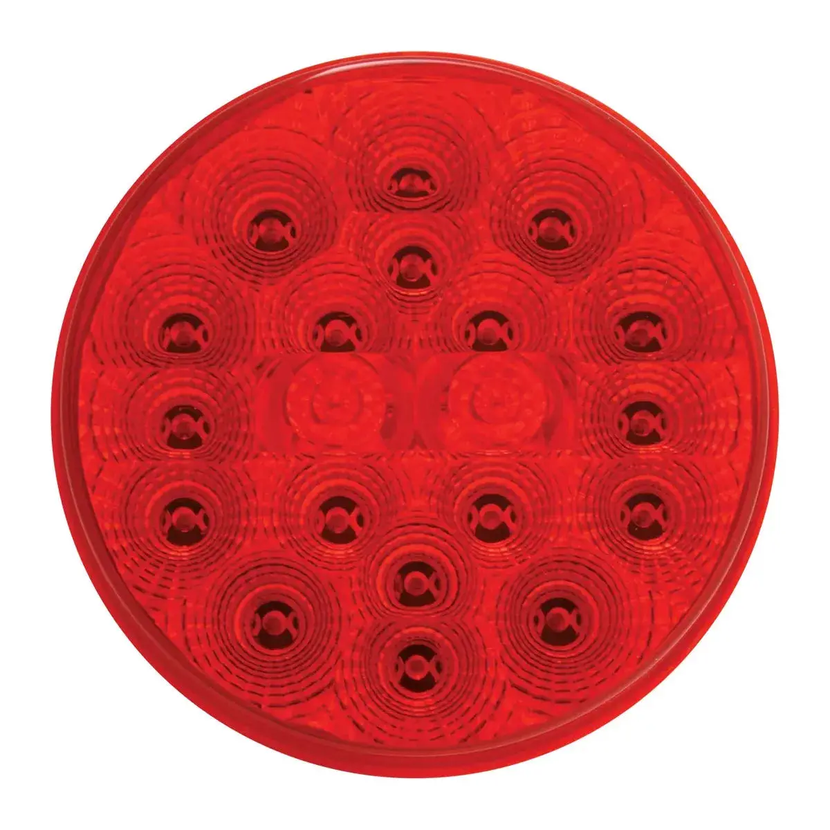 77093 4" Low Profile Spyder Red 20-Led Light W/ Plug, Red Lens 1