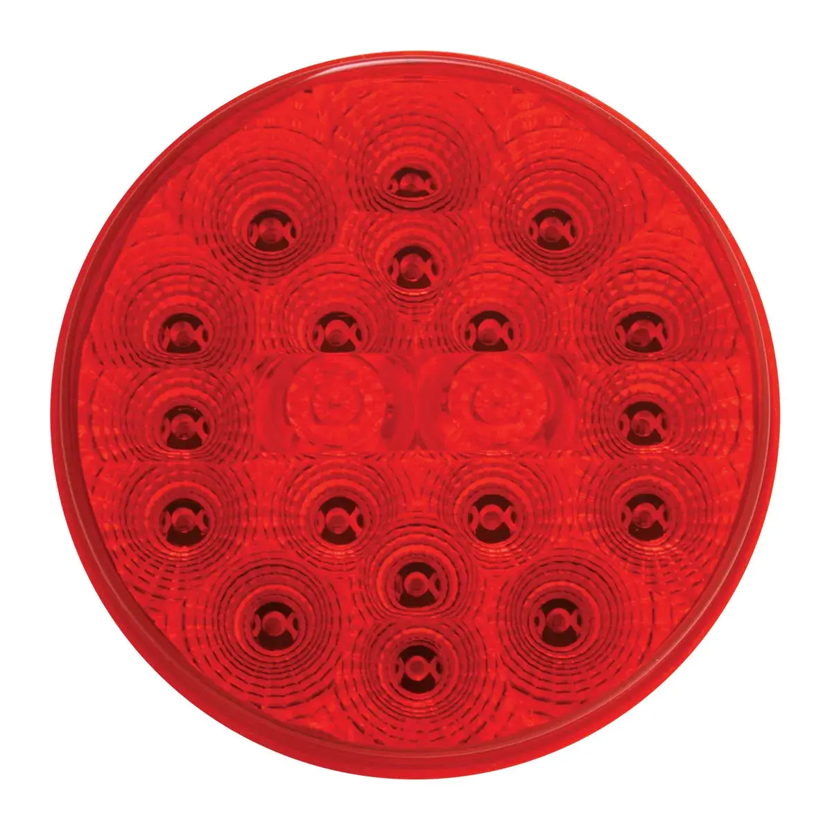 77093Bp 4" Low Profile Spyder Red 20 Led Light, Red Lens 1