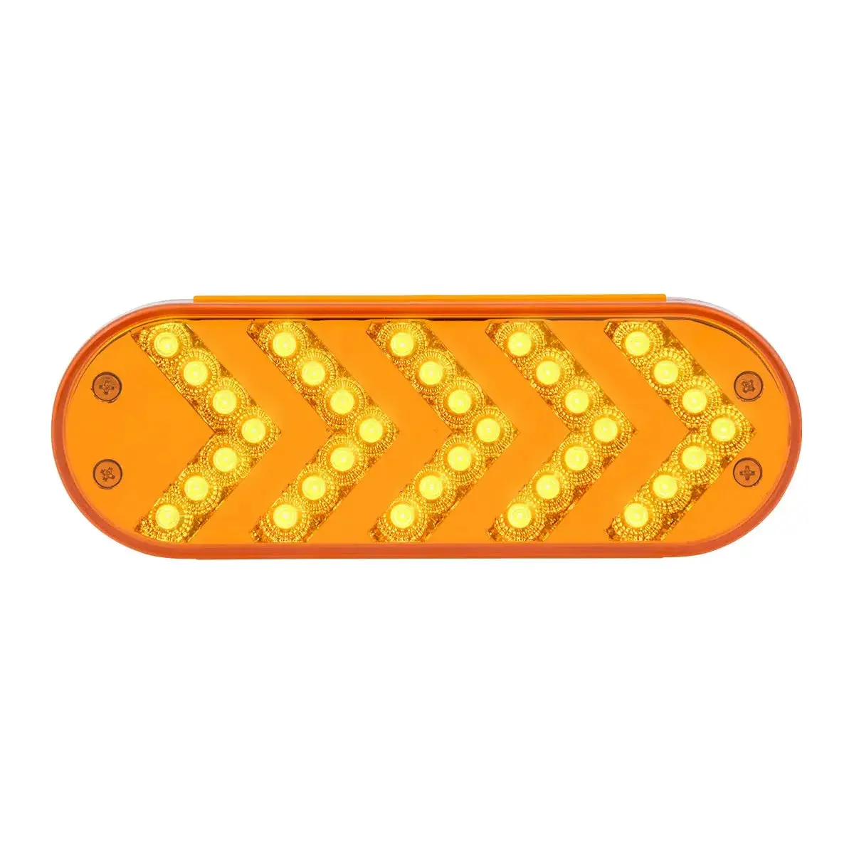77124 Oval Amber Sequential 5-Arrow Spyder 35Led Light, Amber Lens 1