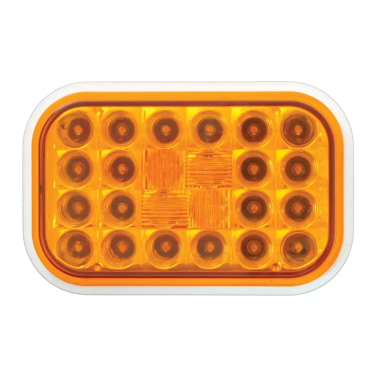77180 Rectangular Pearl Led Light (Amber/Amber) #77180 1