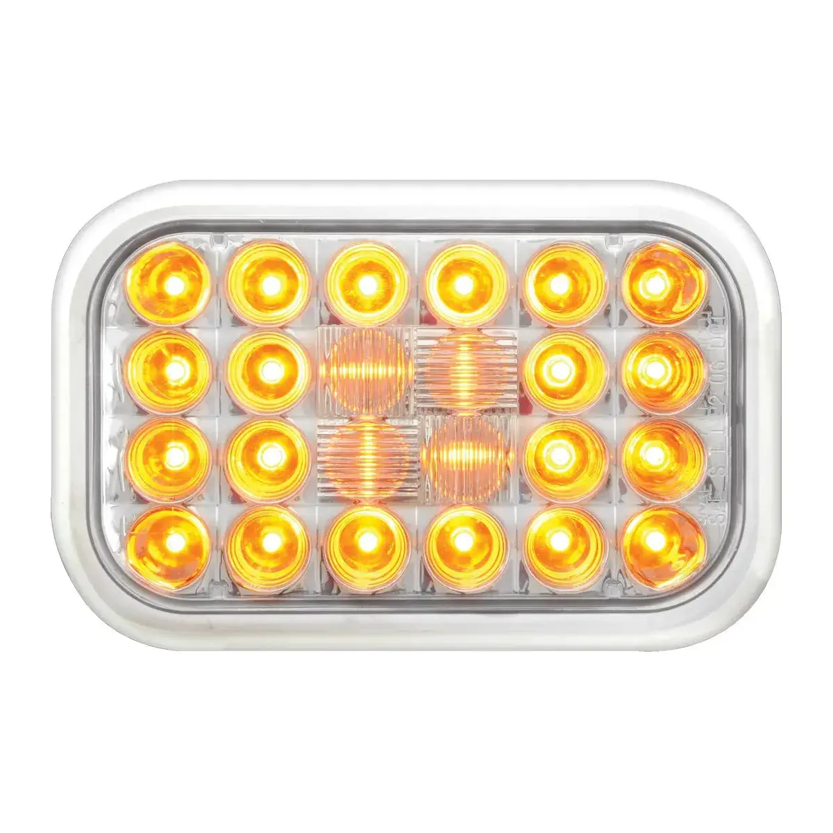 77181 Rectangular Pearl Led Light (Amber/Clear) #77181 1