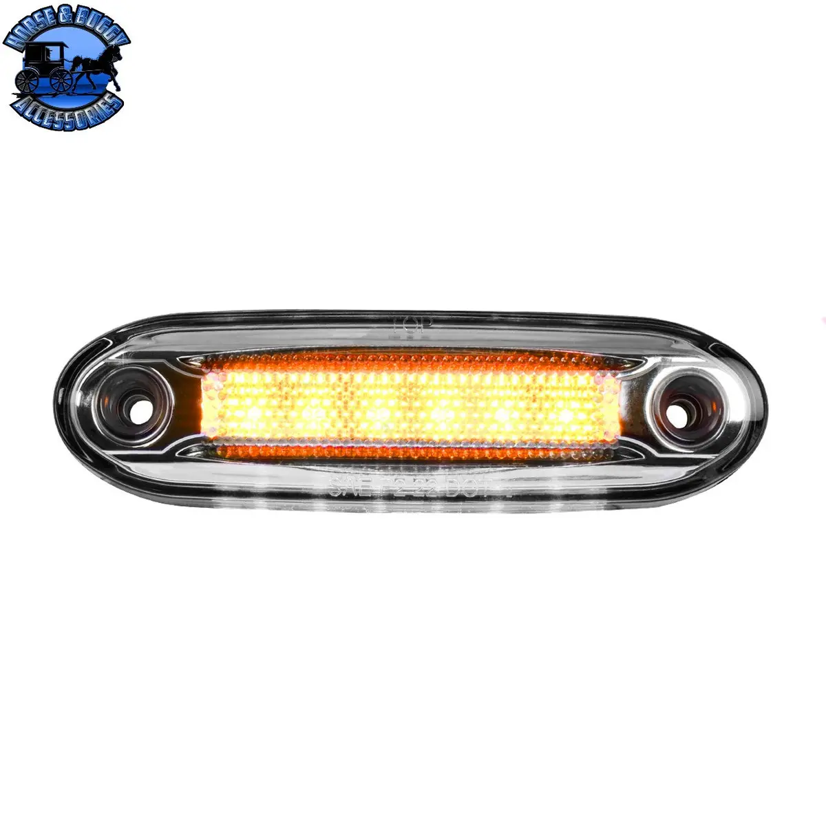 77594  5-1/8"  Rectangular Led Side Marker Light With Under Glow Effect 1
