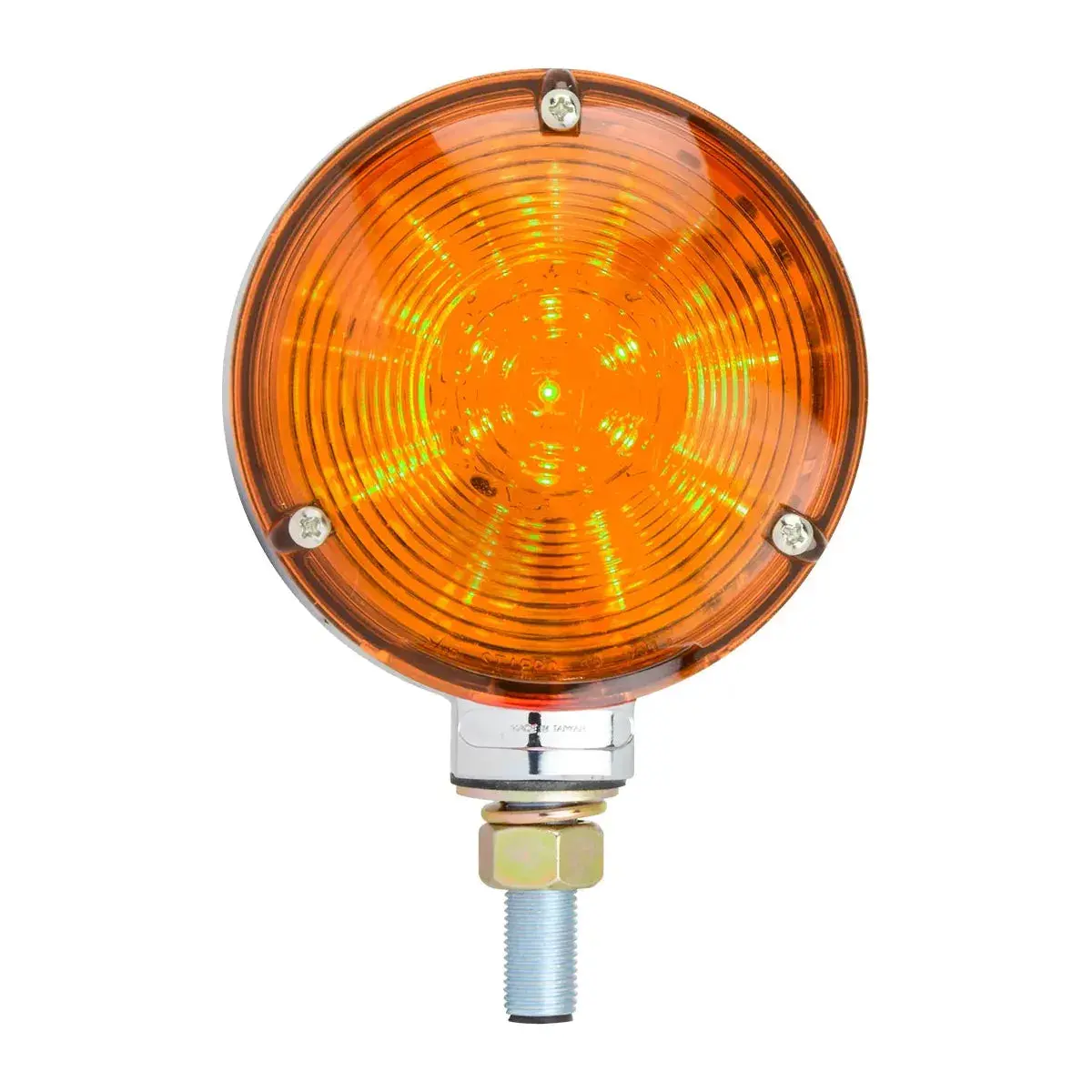 4" Double Face Star Amber/Red Led Light 24 Led/Side #77611 1