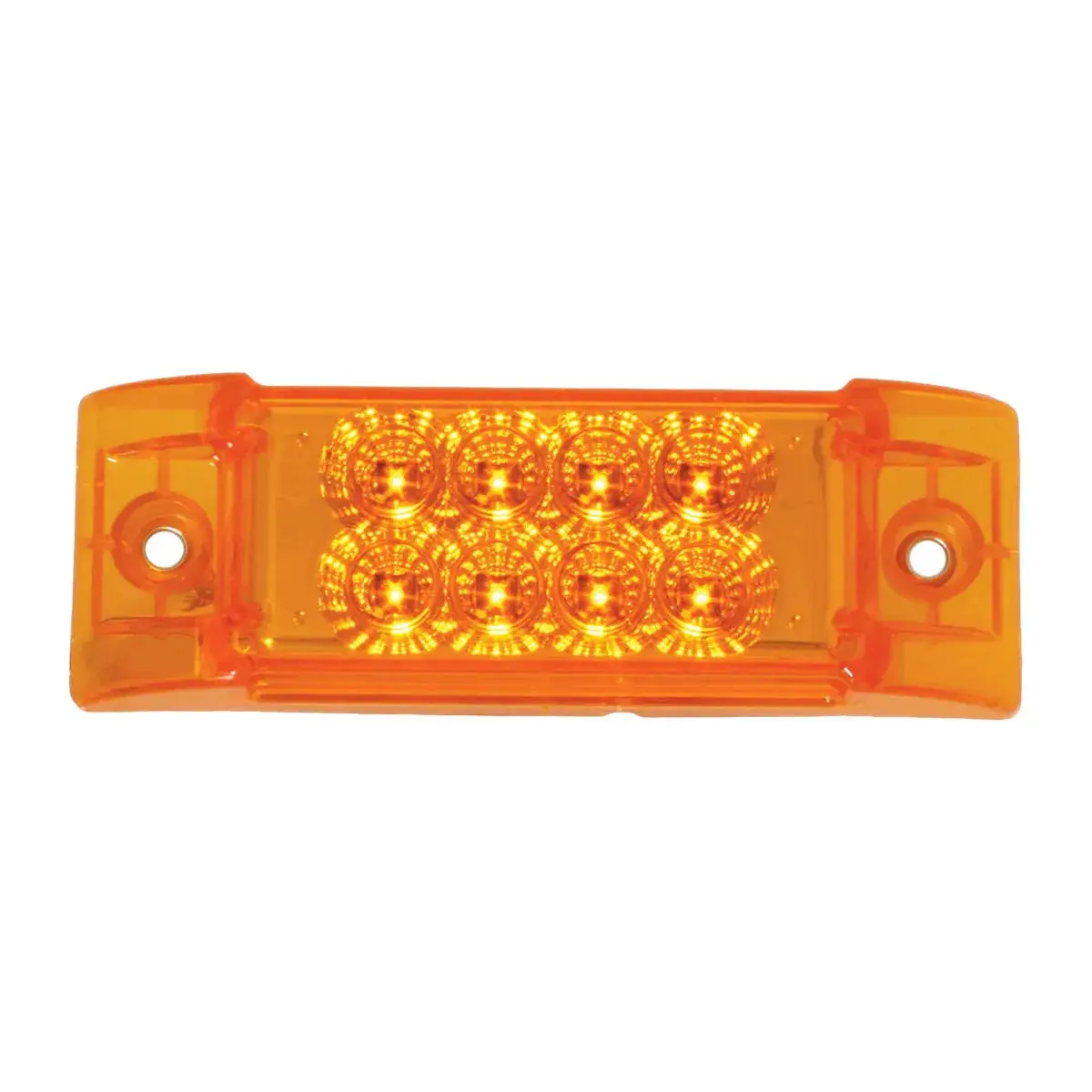 77660 Rect. Spyder Amber/Amber 8-Led Marker Sealed Light 1