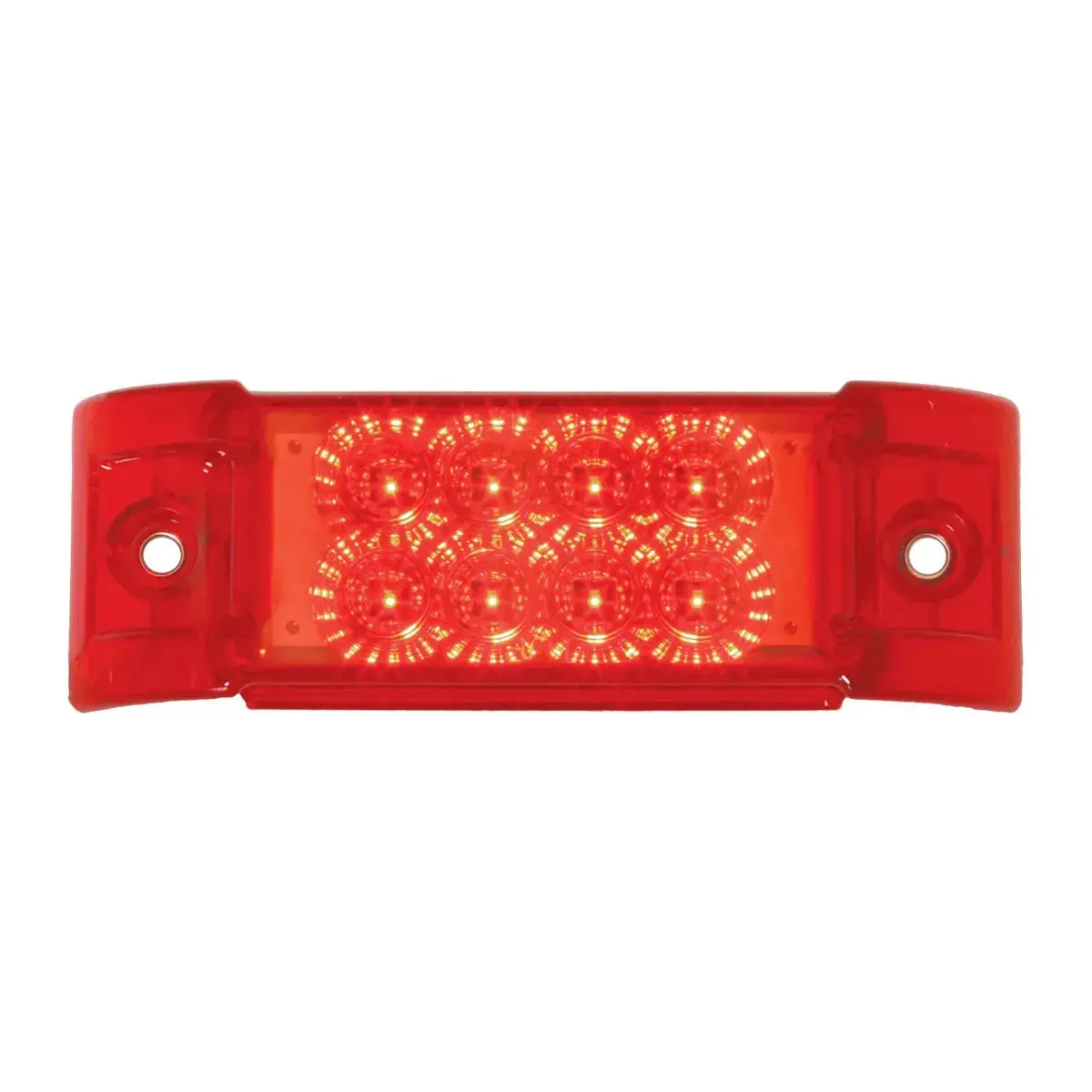 77662 Rect. Spyder Red/Red 8-Led Marker Sealed Light 1
