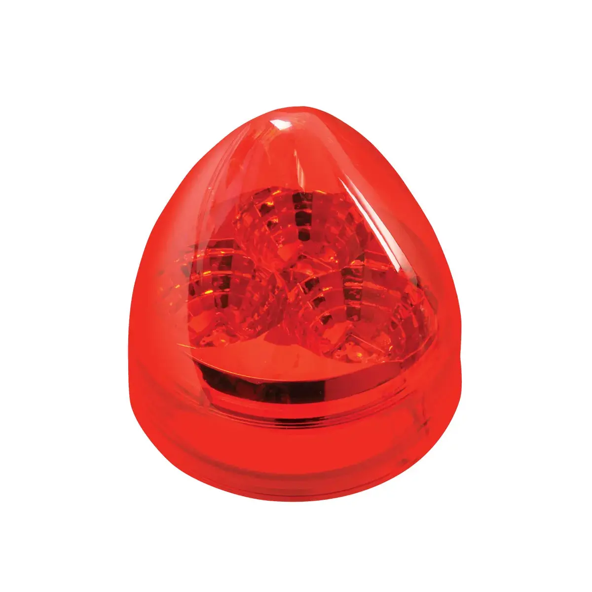 77692 2.5" Spyder Red Beehive 3 Led Light, Red Lens 1