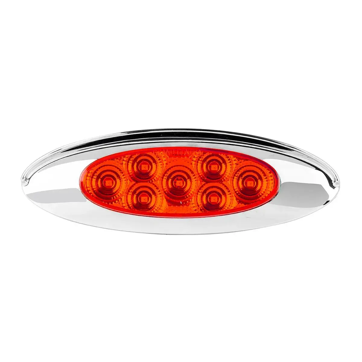 77837 Ultra Thin Spyder Y2k Red/Red 7 Led Light W/Visor, High/Low 1