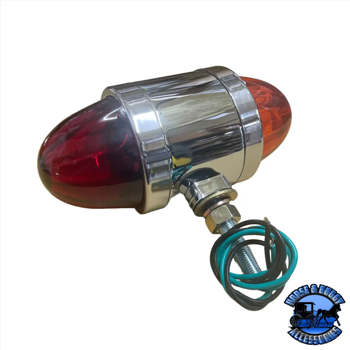 Chrome Die Cast (Double Face) Watermelon Dark Amber/Red Light W/Ss Rim #78134 1