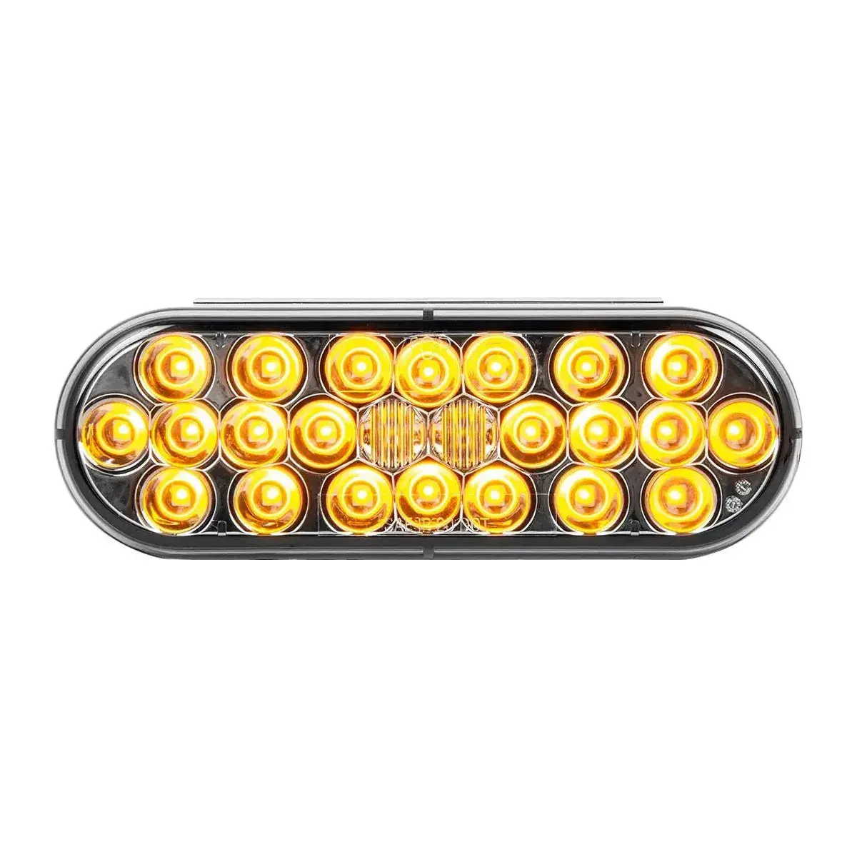 Smoked 6" Oval Pearl Led Light Smoke Lens (Choose Color) 2