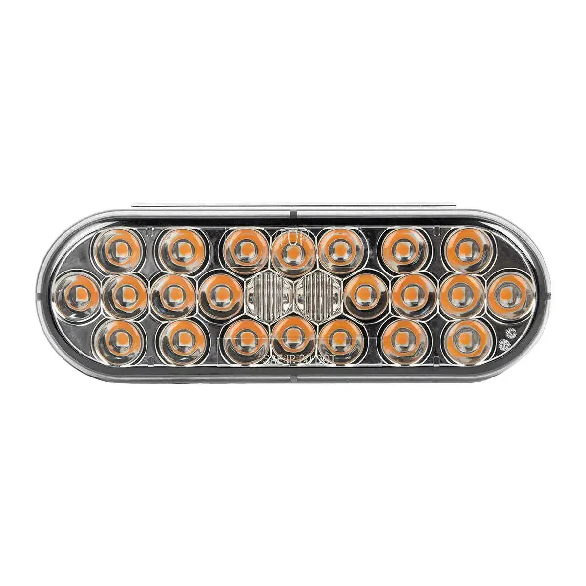Smoked 6" Oval Pearl Led Light Smoke Lens (Choose Color) 3