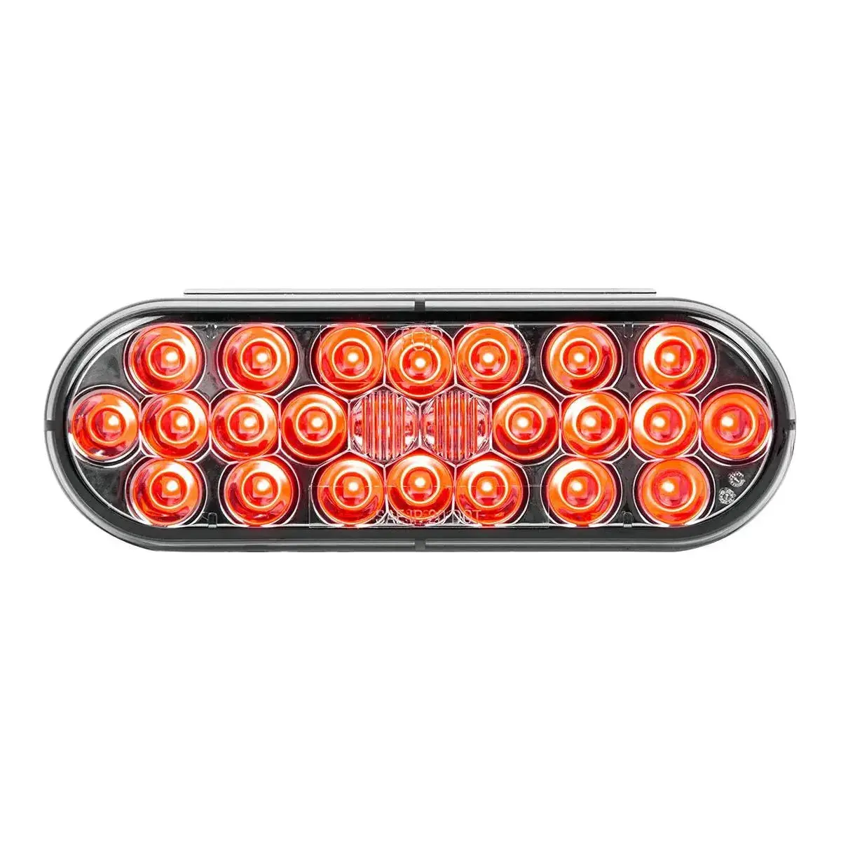 Smoked 6" Oval Pearl Led Light Smoke Lens (Choose Color) 2