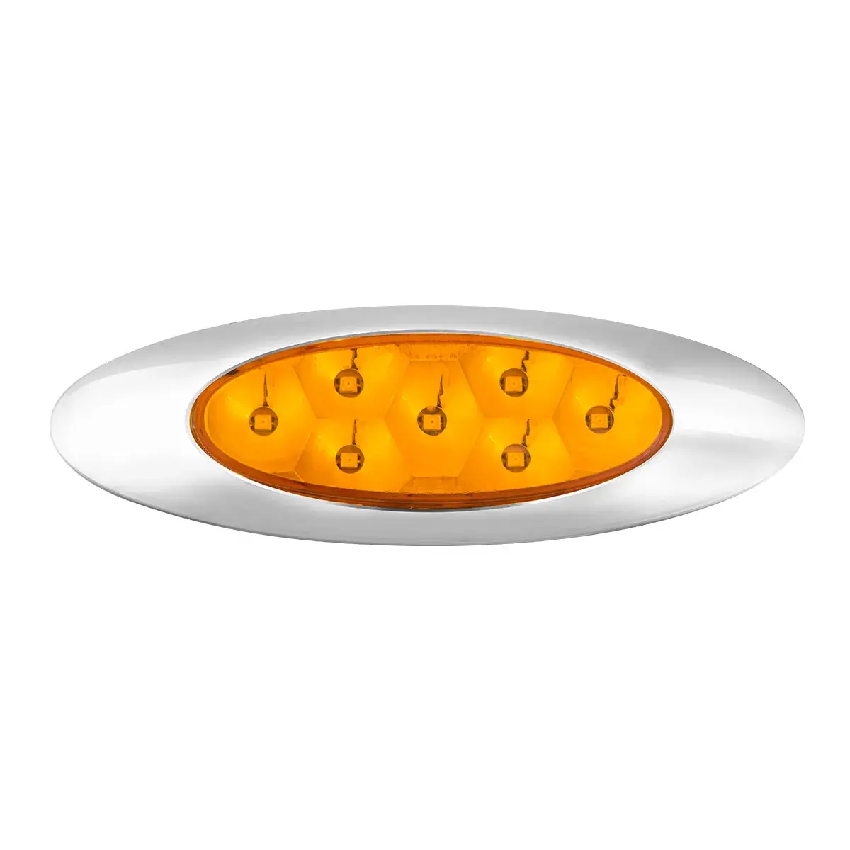 78335 Ultra Thin Pearl Y2k Amber/ Amber 7Led Light,Dual/High/Low 1