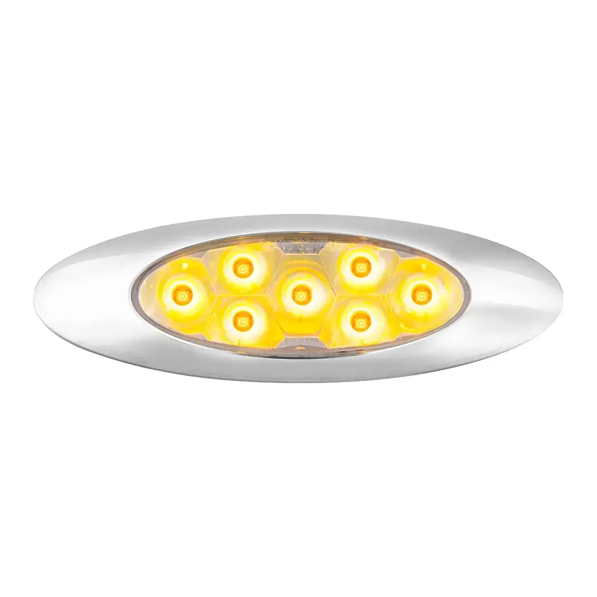 78336 Ultra Thin Pearl Y2k Amber/ Clear 7Led Light,Dual/High/Low 1
