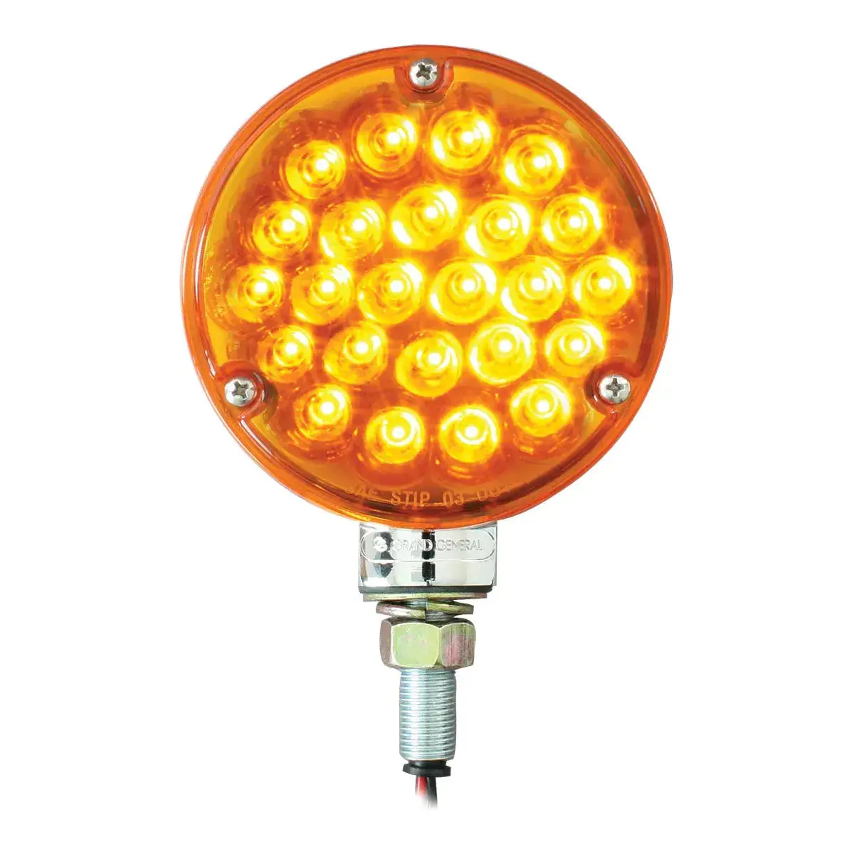 4" Pearl 1 Face Amber/Amber 24-Led Light #78350 1